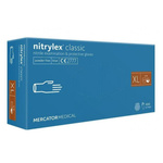 nitrylex® bezpudrowe rękawice nitrylowe niebieskie, XL, 100 szt.