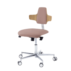 Krzesło podologiczne RUCK STOOL dynamic, napoleon, CPL Dąb, taupe