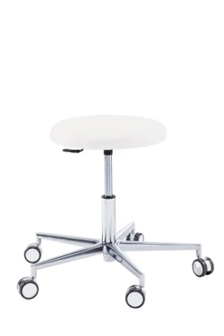 Taboret podologiczny RUCK STOOL round, biały