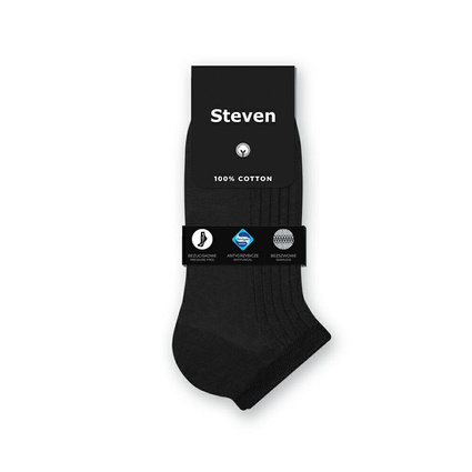 Steven stopki czarne 100% bawełna Sanitized® bezuciskowe bezszwowe