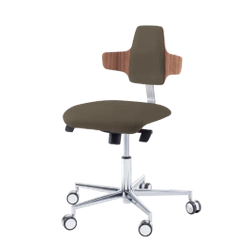 Krzesło podologiczne RUCK STOOL dynamic, napoleon, CPL Orzech, espresso 