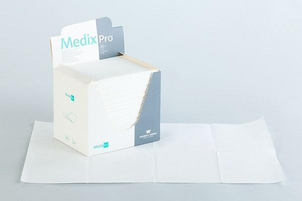 Podkłady higieniczne bibułowo-foliowe 33x48 cm, białe 80 szt.