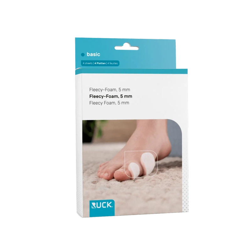 RUCK® - odciążenie do stóp Fleecy Foam, 4 płaty miękkie 7,5 x 11,6 cm