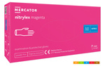 nitrylex® magenta bezpudrowe rękawice nitrylowe, M, 100 szt.