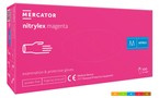 nitrylex® magenta bezpudrowe rękawice nitrylowe, M, 100 szt.