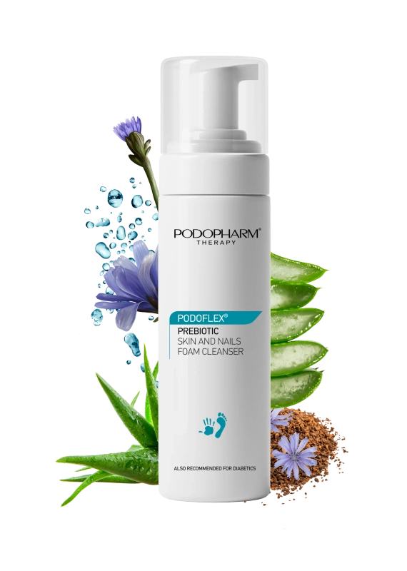 PODOFLEX® prebiotyczna pianka myjąca do skóry i paznokci, 150 ml
