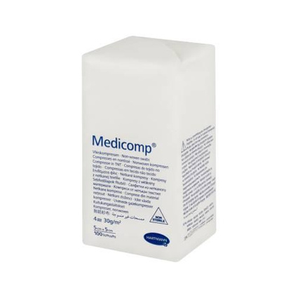 HARTMANN Medicomp kompresy niejałowe włókninowe 5x5 cm 100 szt.