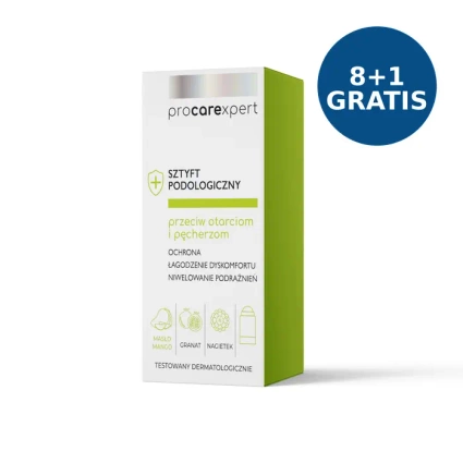 ProCareXpert Sztyft podologiczny przeciw otarciom i pęcherzom 30 g, 8+1 GRATIS