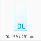 Druk ulotki format DL, zadruk jednostronny (4/0)