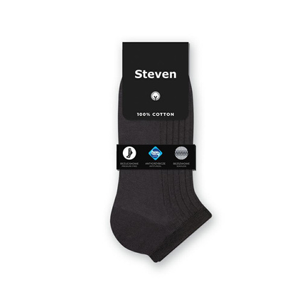 Steven stopki grafitowe 100% bawełna Sanitized® bezuciskowe bezszwowe