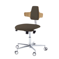 Krzesło podologiczne RUCK STOOL dynamic, napoleon, CPL Dąb, espresso 