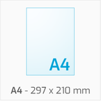 Druk ulotki format A4, zadruk jednostronny (4/0)