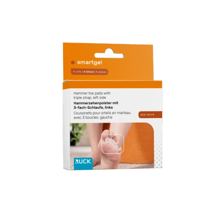 RUCK® smartgel, orteza na palec młotkowy z potrójnym pierścieniem, lewa, S/M, 4 szt.