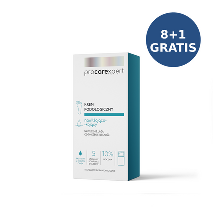 ProCareXpert Krem podologiczny nawilżająco-kojący 50 ml, 8+1 GRATIS