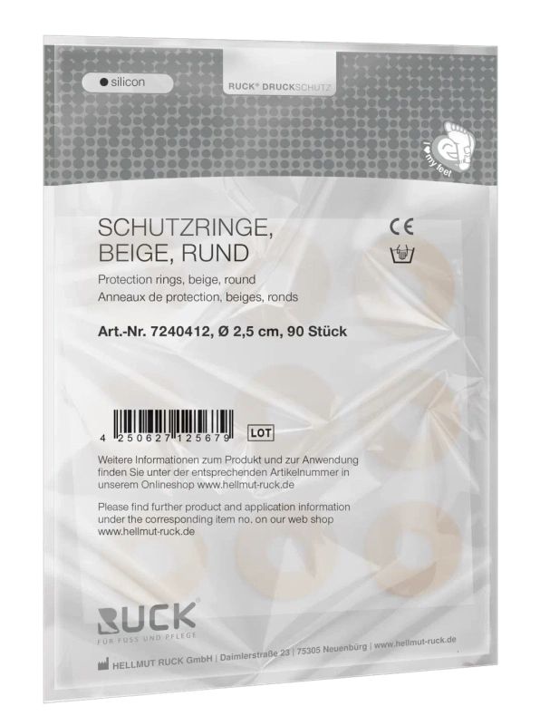 RUCK® silicon, krążek silikonowy, 90 szt  Ø 2,5 cm 