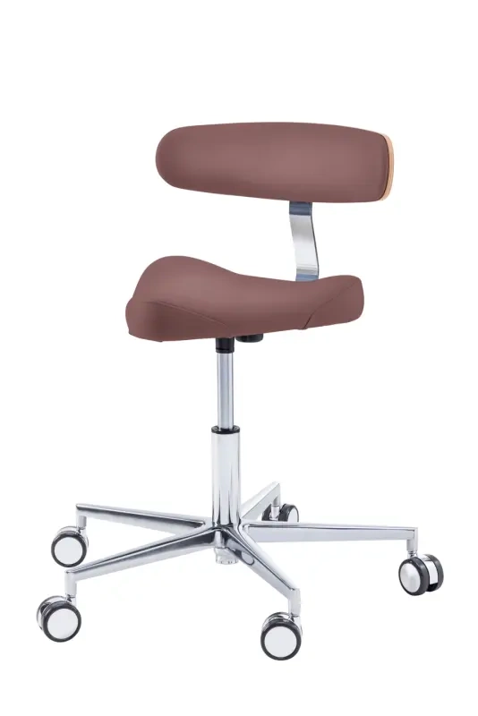 Krzesło podologiczne RUCK STOOL triangle, radius, CPL Orzech, taupe