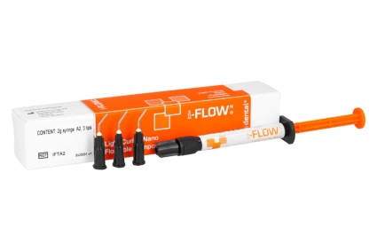 Kompozyt i-FLOW LC Nano do mocowania klamer ortonyksyjnych, kolor A2, 2 g