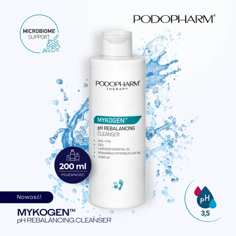 MYKOGEN™ mydełko przywracające równowagę pH do stóp, dłoni i paznokci 200 ml