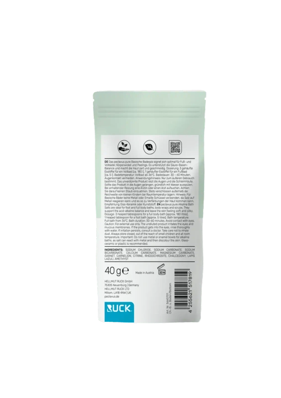 peclavus pure zasadowa sól do kąpieli stóp i ciała 40 g