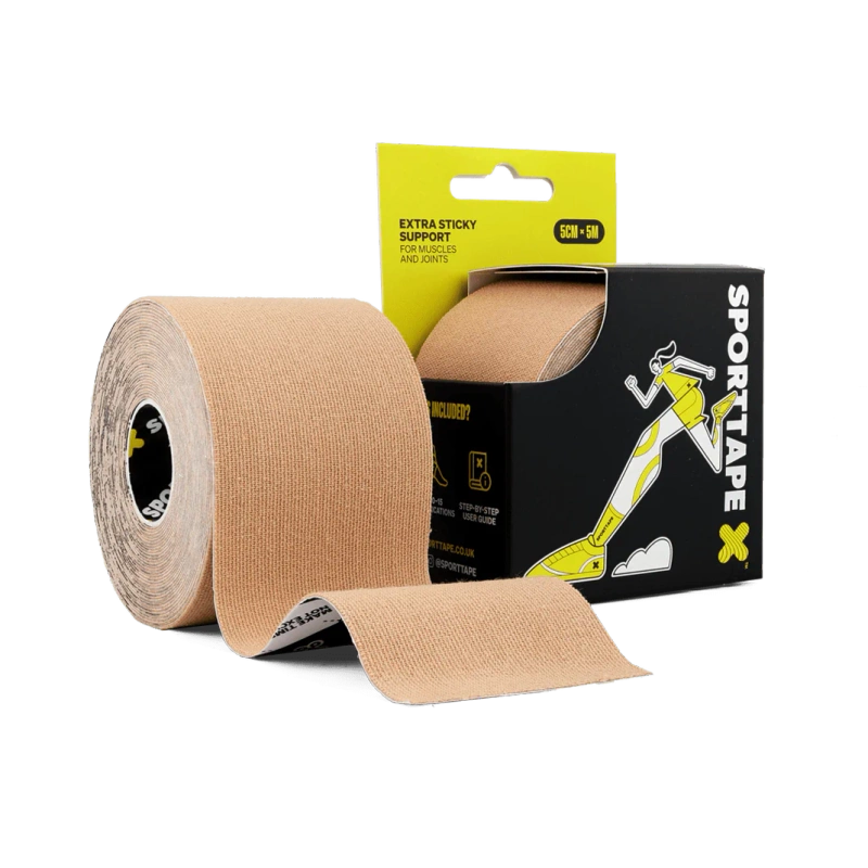 SPORTTAPE Extra Sticky taśma do kinesiotapingu beżowy 5 cm x 5 m 