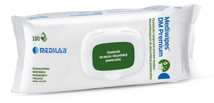 Medilab MediWipes DM Premium chusteczki do dezynfekcji delikatnych powierzchni, flow-pack 100 szt.