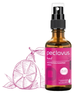 peclavus hand oczyszczająco pielęgnujący spray do rąk, cytrynowy, 50 ml