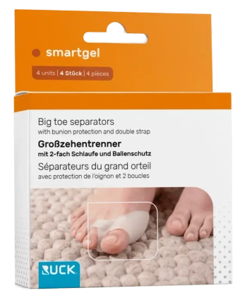 RUCK® smartgel, ochrona Hallux Valgus + separator palucha, 4 szt.