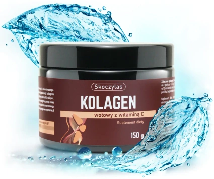 Skoczylas Kolagen Wołowy + Witamina C, 150 g – 30 dni suplementacji