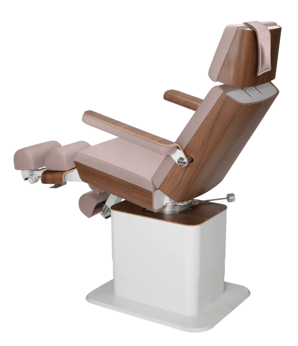 Profesjonalny fotel kosmetyczno-podologiczny RUCK® MOON, taupe, CPL orzech