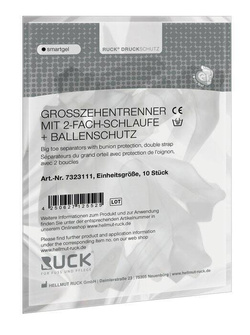 RUCK® smartgel, ochrona Hallux Valgus + separator palucha, 10 szt.