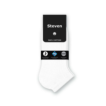 Steven stopki białe 100% bawełna Sanitized® bezuciskowe bezszwowe