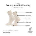Steven skarpety bezszwowe 100% bawełna naturalna frotte
