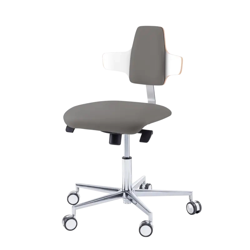 Krzesło podologiczne RUCK STOOL dynamic, napoleon, CPL Biały, kamienny 