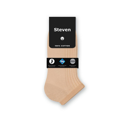 Steven stopki beżowe 100% bawełna Sanitized® bezuciskowe bezszwowe