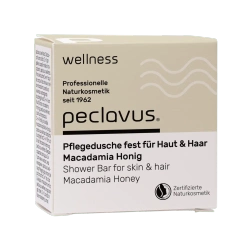 peclavus wellness Kostka do mycia ciała i włosów Macadamia i Miód 80 g