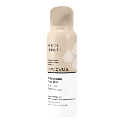 peclavus PODOdiabetic pianka do stóp z 15% mocznikiem 125 ml