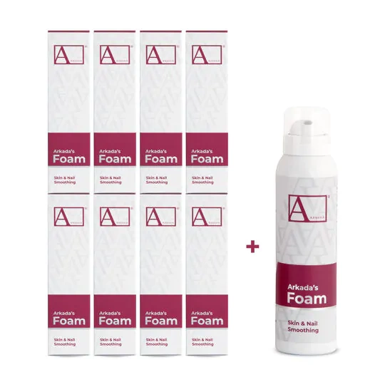 Arkada’s Foam Relax odżywcza pianka do skóry i paznokci 150 ml, 8+1 GRATIS