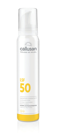 Callusan Mousse de Soleil SPF 50 krem z filtrem w piance 125 ml