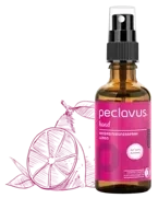 peclavus hand oczyszczająco pielęgnujący spray do rąk, cytrynowy, 50 ml