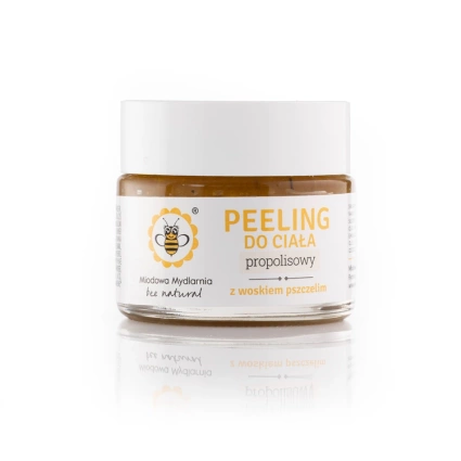 MIODOWA MYDLARNIA Peeling do ciała PROPOLISOWY, 60g