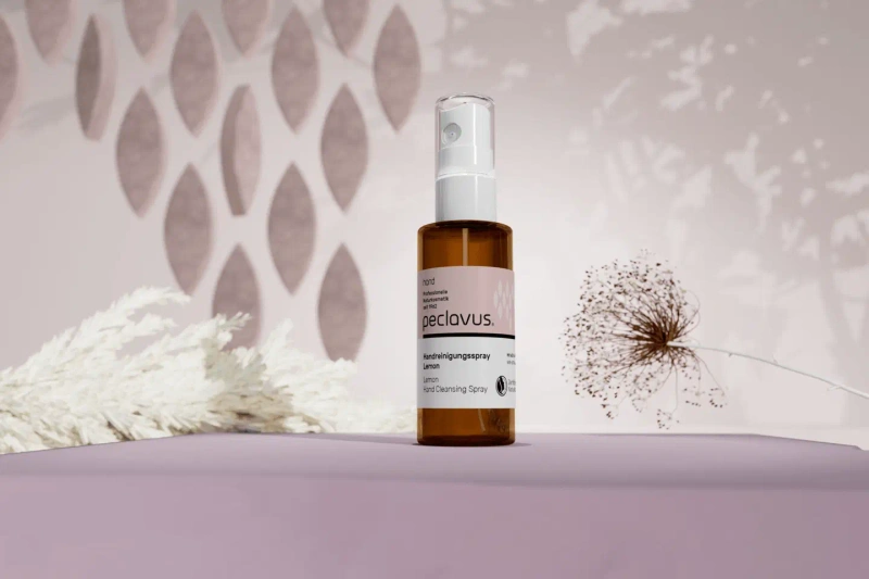 peclavus hand oczyszczająco pielęgnujący spray do rąk, cytrynowy, 50 ml
