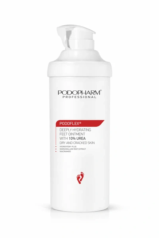 Podopharm PODOFLEX® maść do stóp z mocznikiem 10% głęboko nawilżająca 500 ml | NOWA FORMUŁA