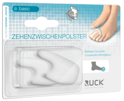 RUCK® basic, separatory międzypalcowe białe, mały, 2 szt.