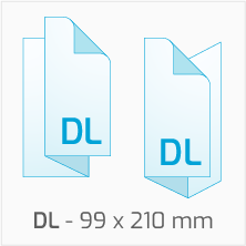 Druk ulotki składanej w Z lub C do formatu DL, zadruk dwustronny (4/4)