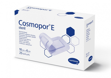 Cosmopor E - jałowy opatrunek na rany, 6 x 10 cm, 25 szt.