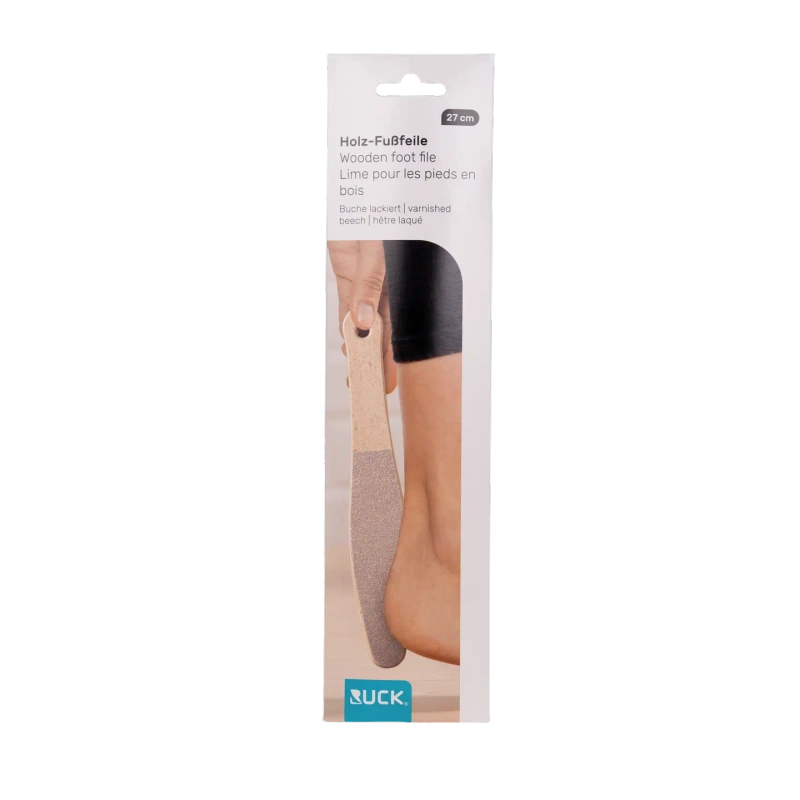 RUCK® Pilnik drewniany do pedicure, dwustronny, 1 szt.