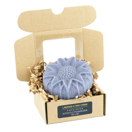 MIODOWA MYDLARNIA Mydło z pumeksem do rąk LAWENDA Z MAY CHANG