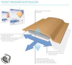 RUCK® silicon, wkładki klinowe pod pięty, 41-42, 1 para