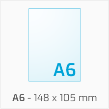 Druk ulotki format A6, zadruk jednostronny (4/0)