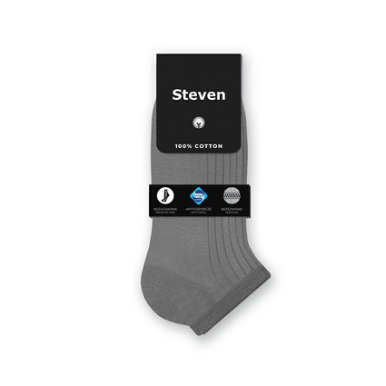 Steven stopki szare 100% bawełna Sanitized® bezuciskowe bezszwowe
